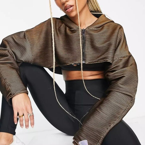 Nike Jordan 23 Engineered Cropped Jacket DQ4535-010-Women's Size XL-MSRP$120 NEW - Picture 1 of 8